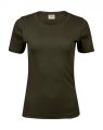 Dames T-shirt Tee Jays Interlock 580 dark olive